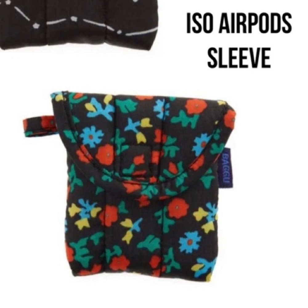 ISO Puffy CALICO FLORAL & Black Constellation AIRPOD CASES (NOT A SALE POST)